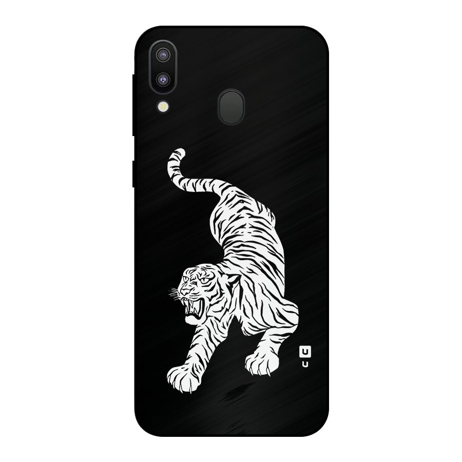 Bengal Tiger Stencil Art Metal Back Case for Galaxy M20