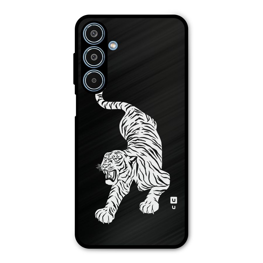 Bengal Tiger Stencil Art Metal Back Case for Galaxy M35