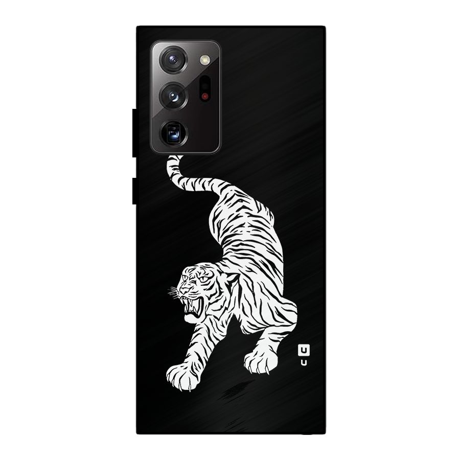 Bengal Tiger Stencil Art Metal Back Case for Galaxy Note 20 Ultra