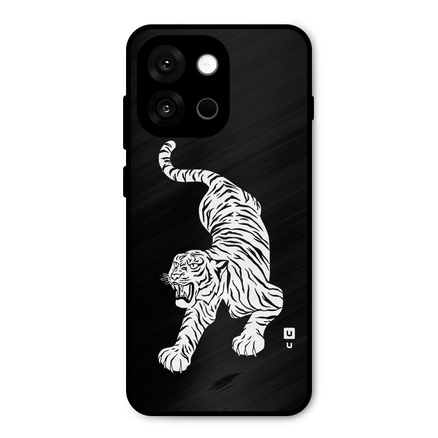 Bengal Tiger Stencil Art Metal Back Case for OnePlus 13s