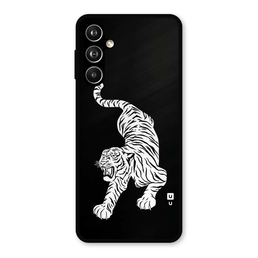 Bengal Tiger Stencil Art Metal Back Case for Samsung Galaxy M54