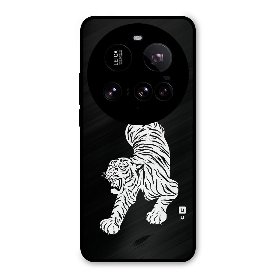 Bengal Tiger Stencil Art Metal Back Case for Xiaomi 15 Ultra