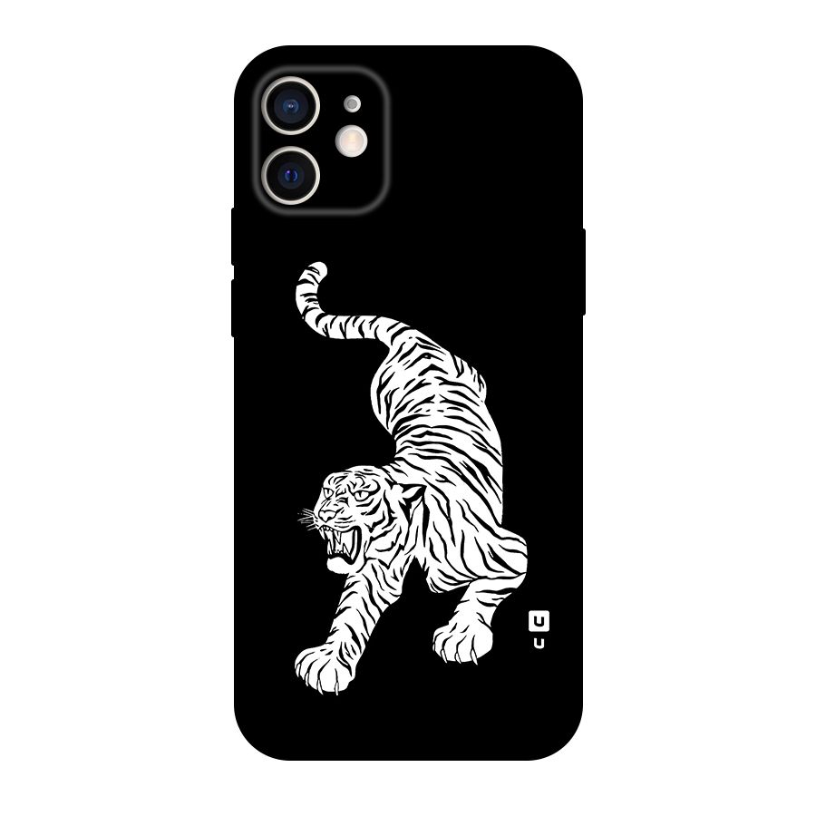 Bengal Tiger Stencil Art Original Polycarbonate Back Case for iPhone 12