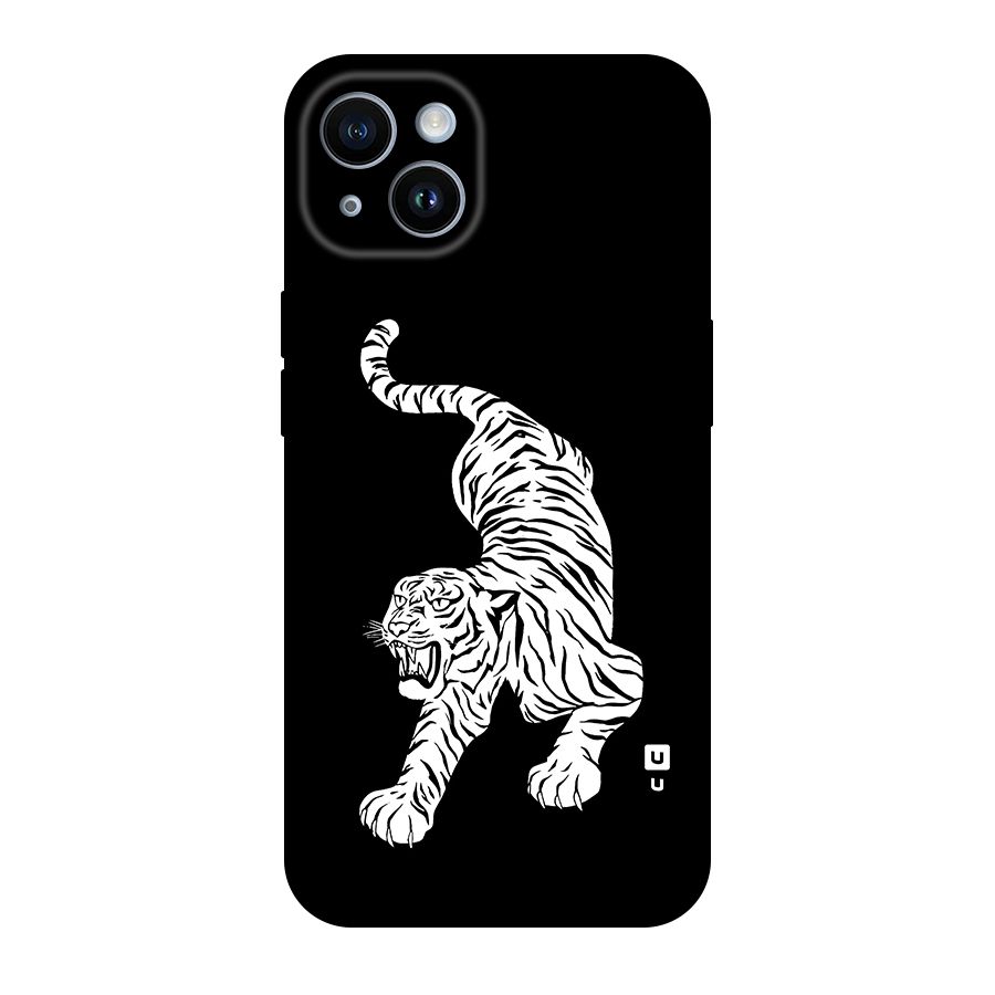 Bengal Tiger Stencil Art Original Polycarbonate Back Case for iPhone 14