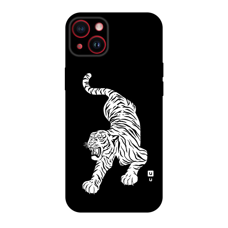 Bengal Tiger Stencil Art Original Polycarbonate Back Case for iPhone 14 Plus