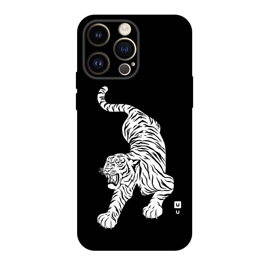 Bengal Tiger Stencil Art Original Polycarbonate Back Case for iPhone 14 Pro Max
