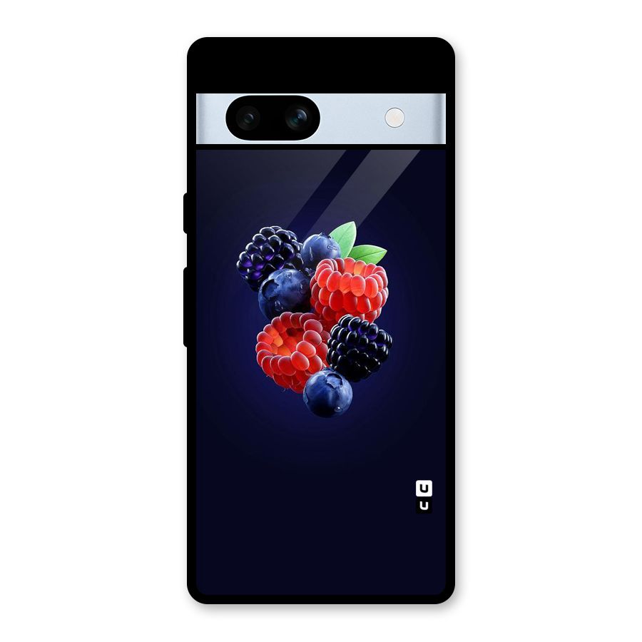 Berry Blast Glass Back Case for Google Pixel 7a
