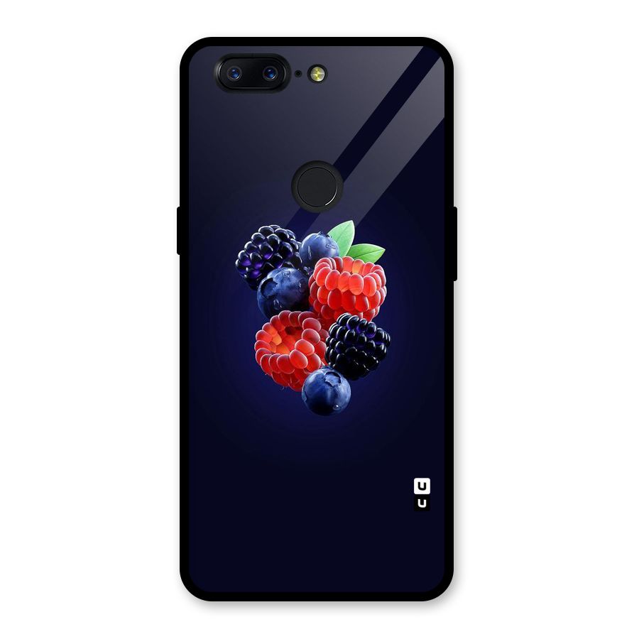 Berry Blast Glass Back Case for OnePlus 5T