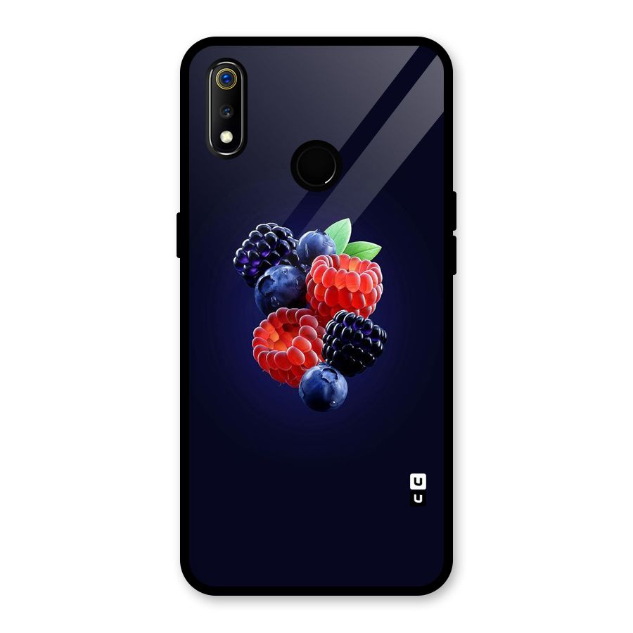 Berry Blast Glass Back Case for Realme 3