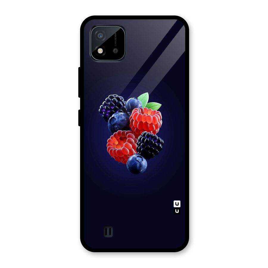 Berry Blast Glass Back Case for Realme C11 2021