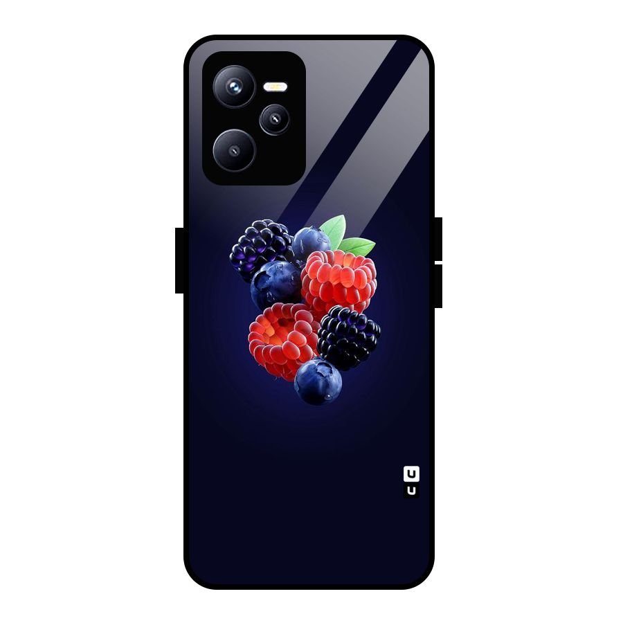 Berry Blast Glass Back Case for Realme C35