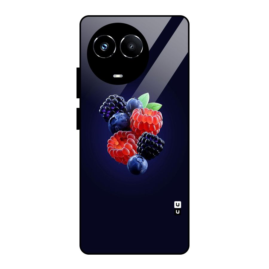 Berry Blast Glass Back Case for Realme Narzo 60X