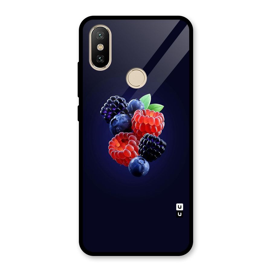 Berry Blast Glass Back Case for Redmi A2