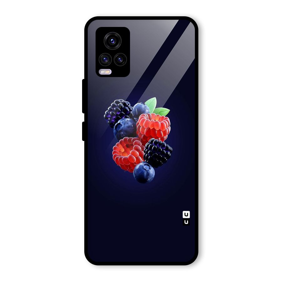 Berry Blast Glass Back Case for Vivo V20 2021