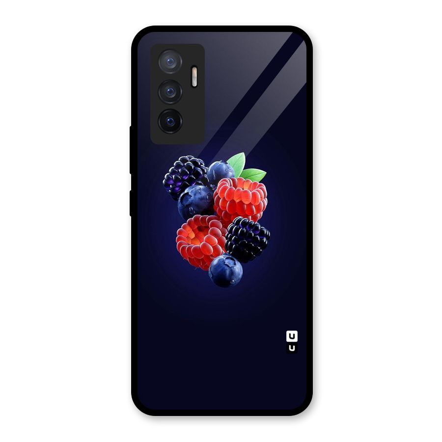 Berry Blast Glass Back Case for Vivo V23e