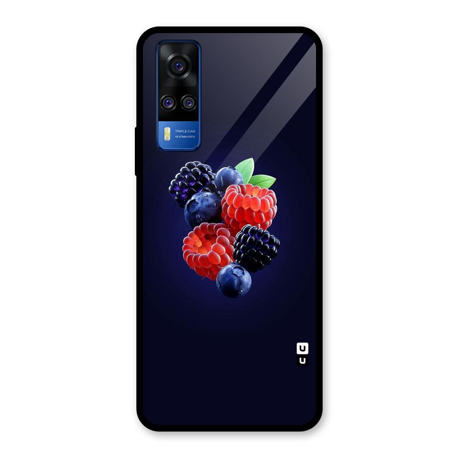 Berry Blast Glass Back Case for Vivo Y31
