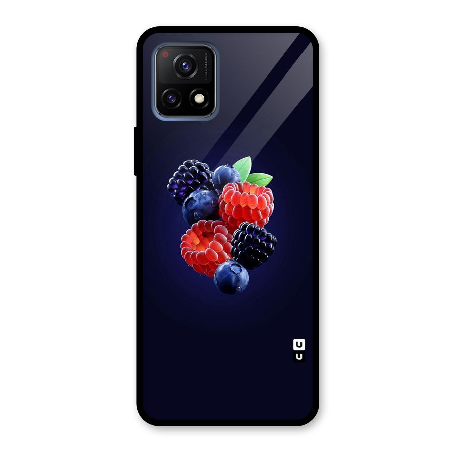 Berry Blast Glass Back Case for Vivo Y72 5G