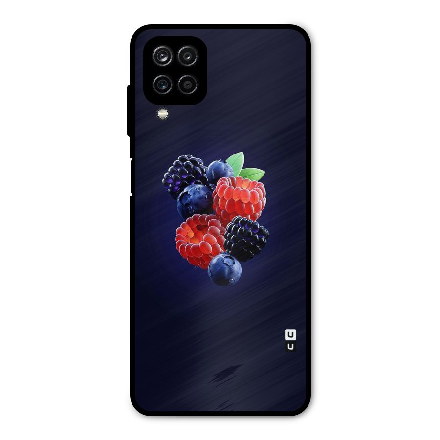 Berry Blast Metal Back Case for Galaxy A12