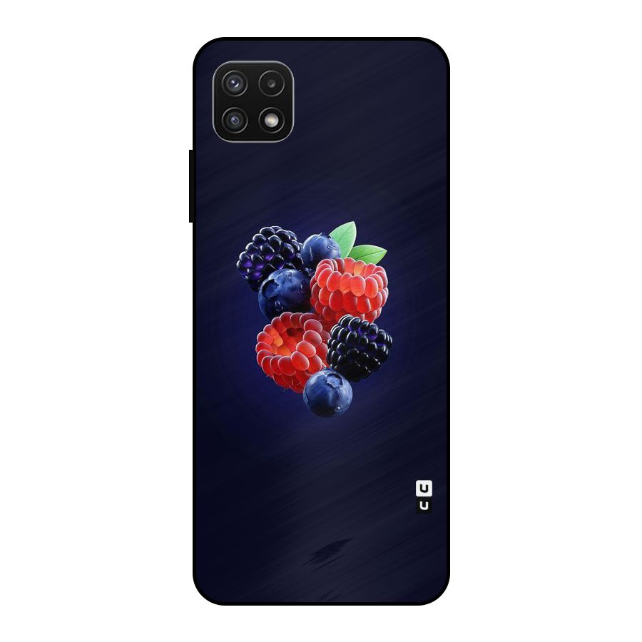 Berry Blast Metal Back Case for Galaxy A22 5G
