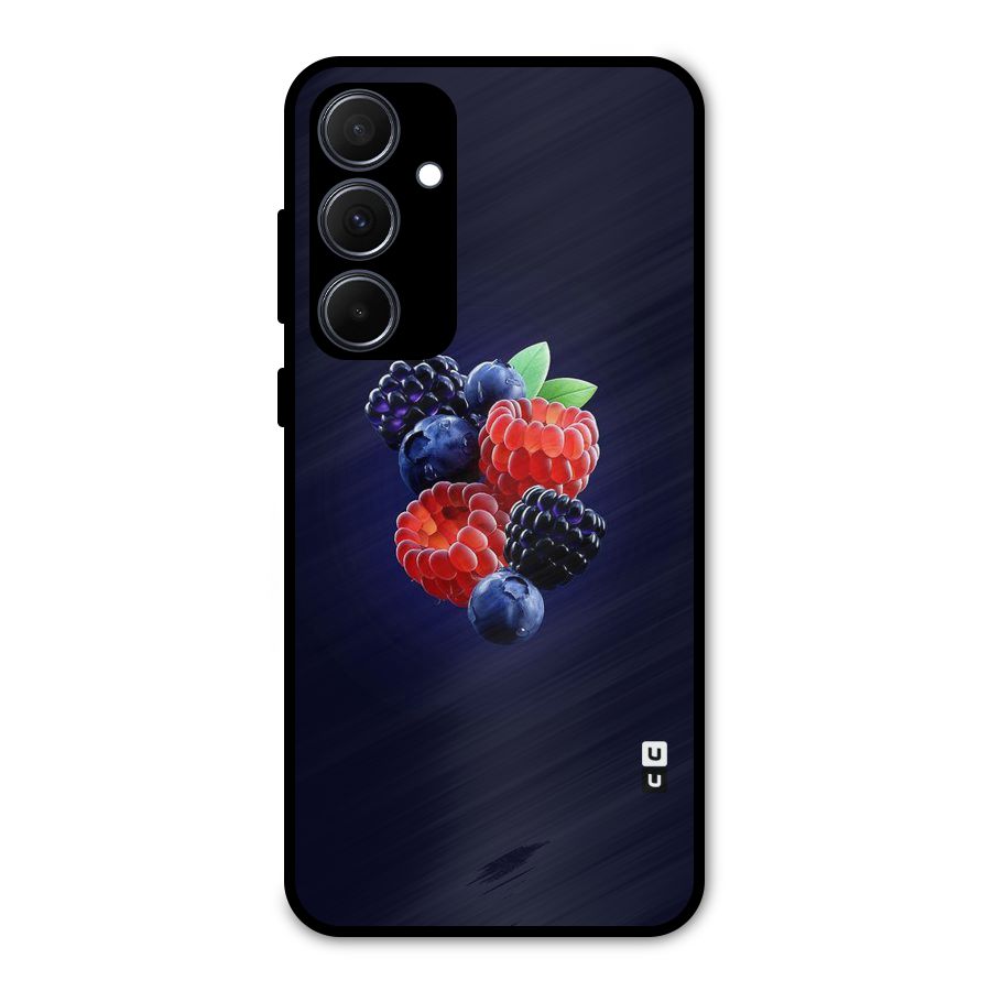 Berry Blast Metal Back Case for Galaxy A35