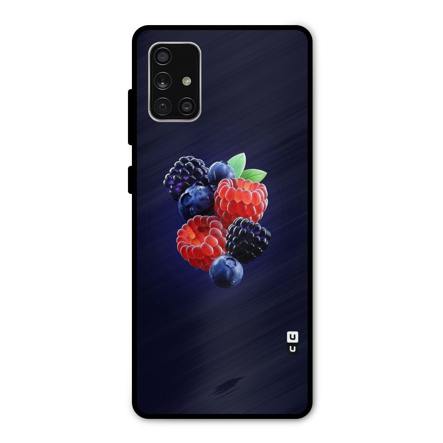 Berry Blast Metal Back Case for Galaxy A71
