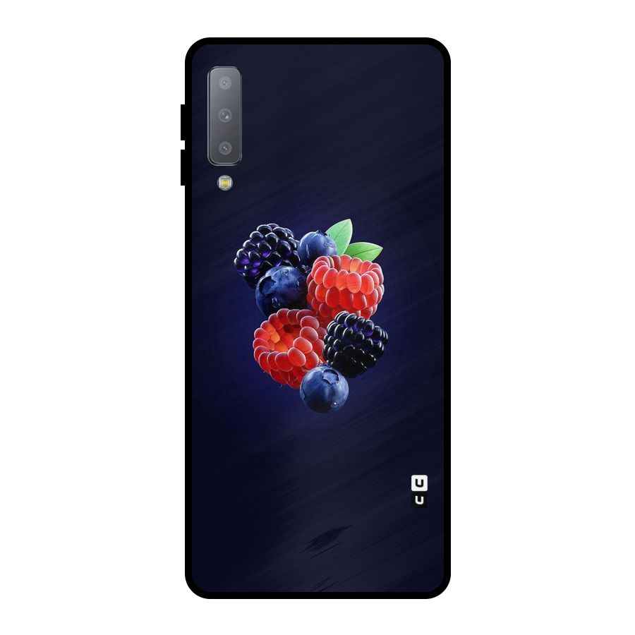 Berry Blast Metal Back Case for Galaxy A7 (2018)