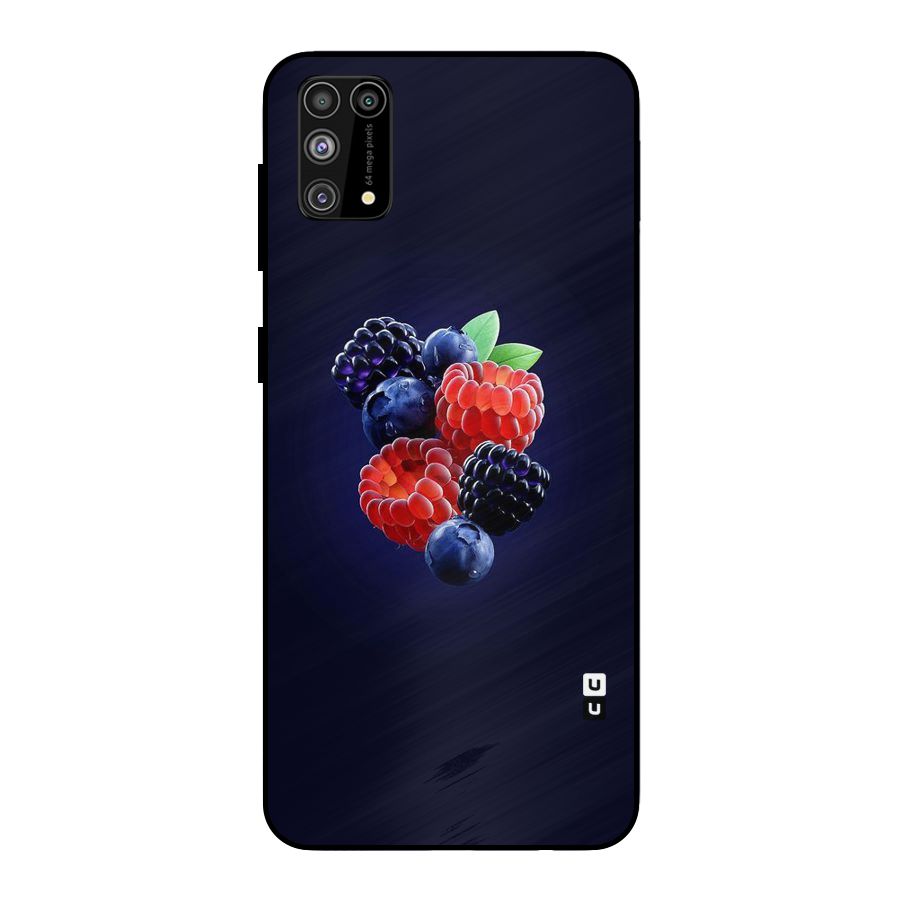 Berry Blast Metal Back Case for Galaxy F41