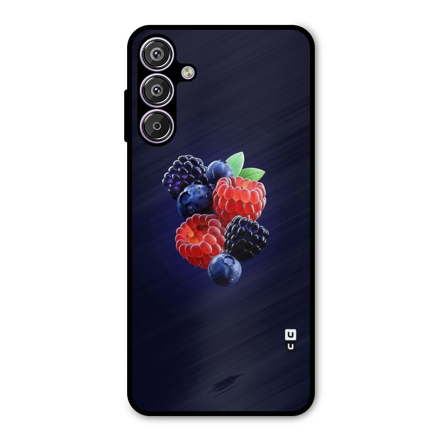 Berry Blast Metal Back Case for Galaxy M15