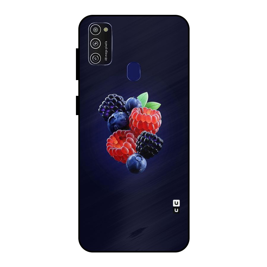 Berry Blast Metal Back Case for Galaxy M21