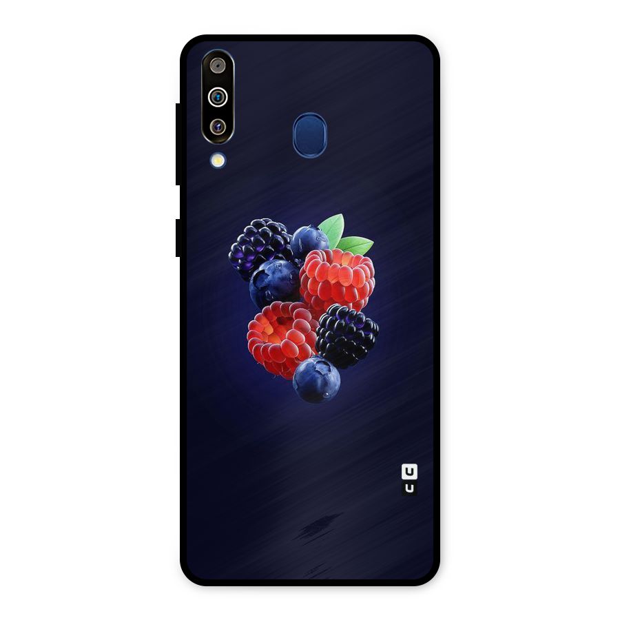 Berry Blast Metal Back Case for Galaxy M30