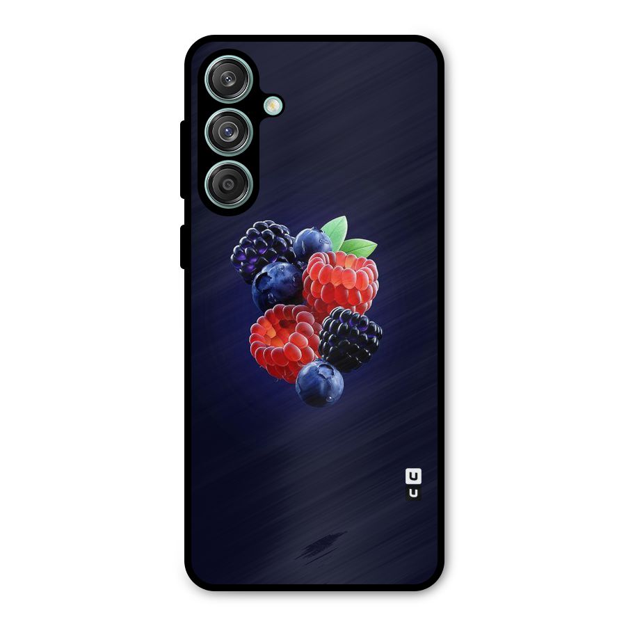 Berry Blast Metal Back Case for Galaxy M55 5G