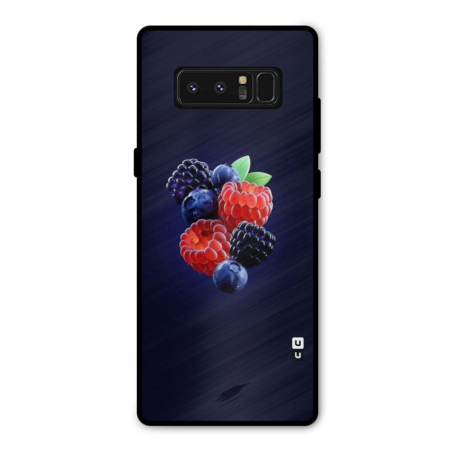 Berry Blast Metal Back Case for Galaxy Note 8