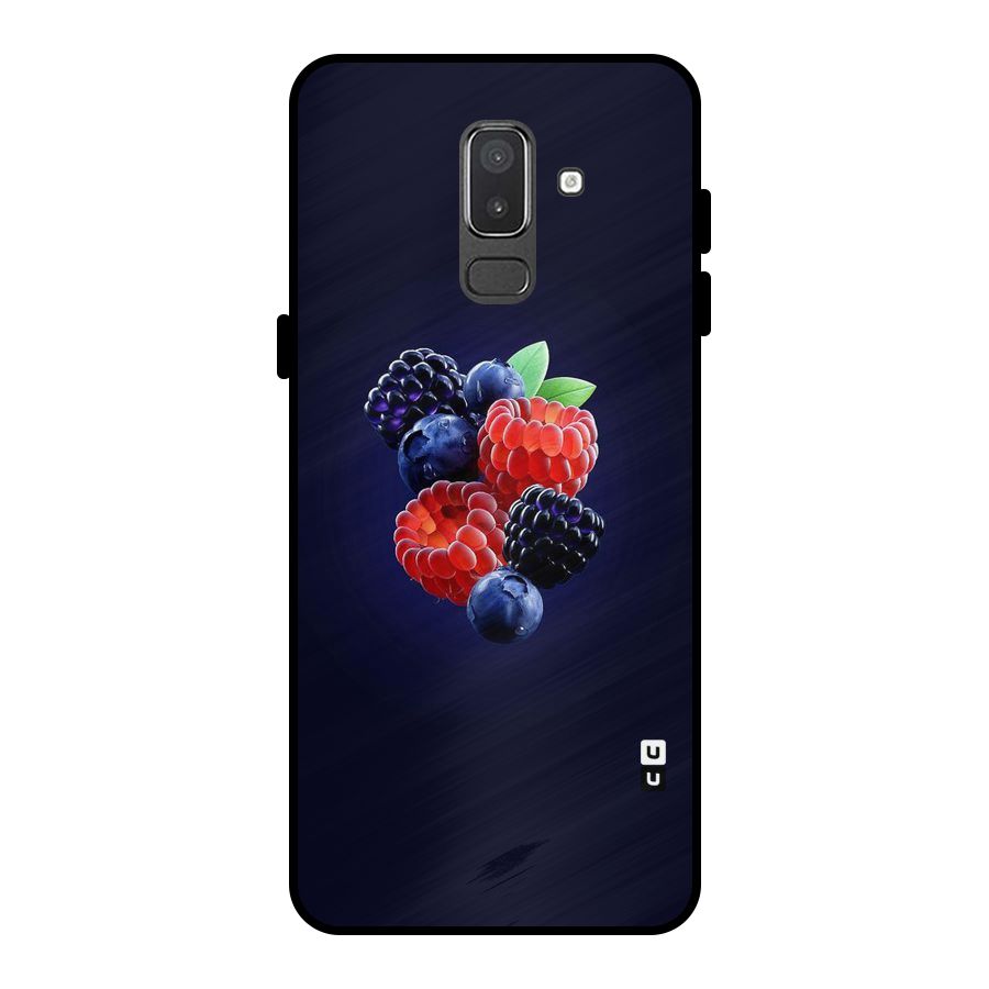 Berry Blast Metal Back Case for Galaxy On8 (2018)
