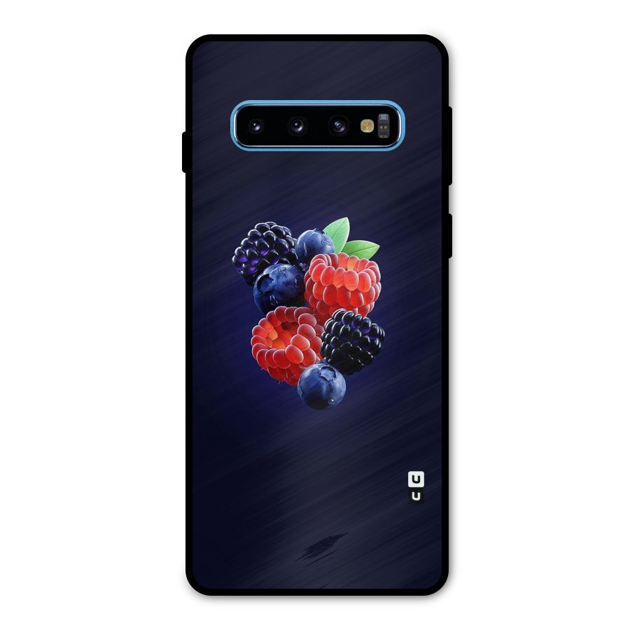 Berry Blast Metal Back Case for Galaxy S10