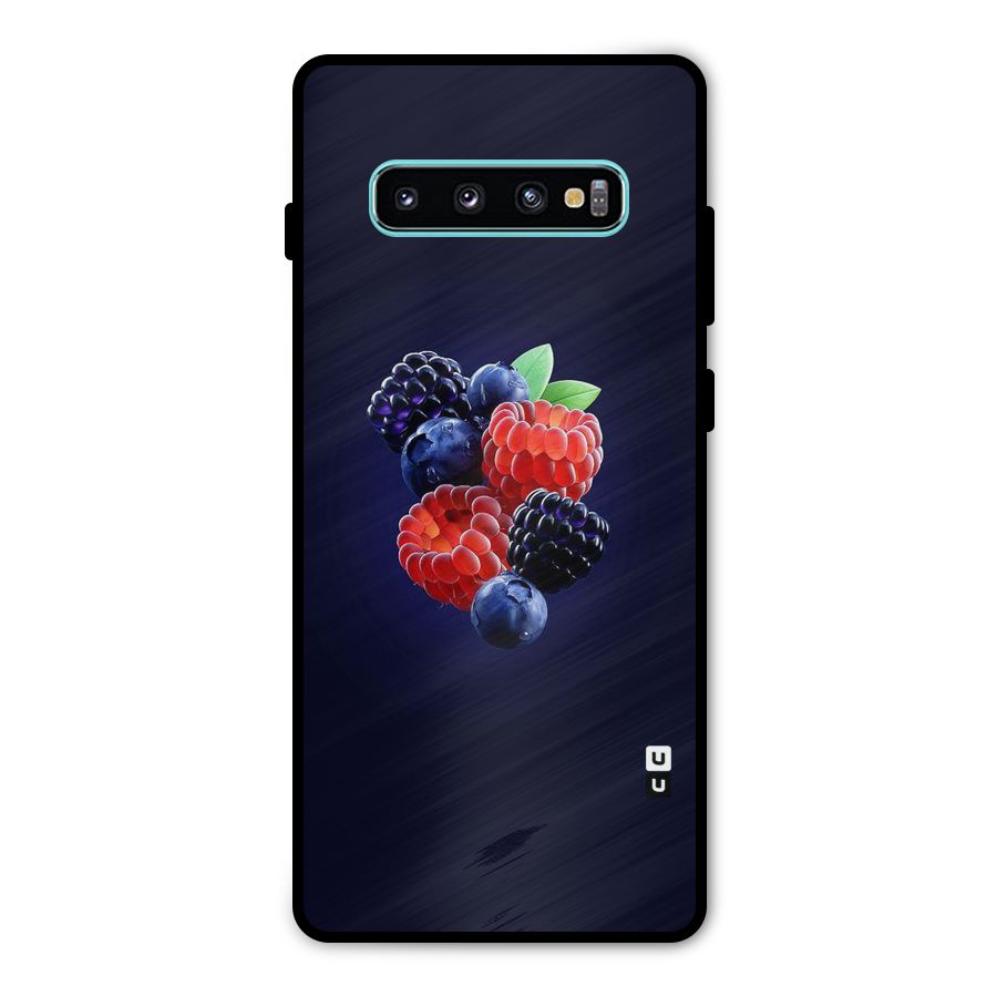 Berry Blast Metal Back Case for Galaxy S10 Plus