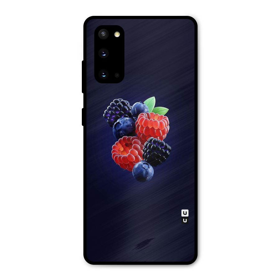 Berry Blast Metal Back Case for Galaxy S20