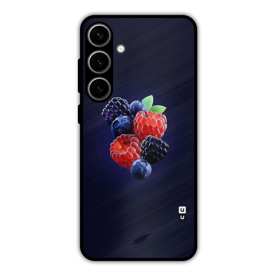 Berry Blast Metal Back Case for Galaxy S24 Plus