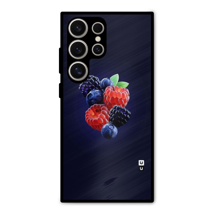 Berry Blast Metal Back Case for Galaxy S24 Ultra