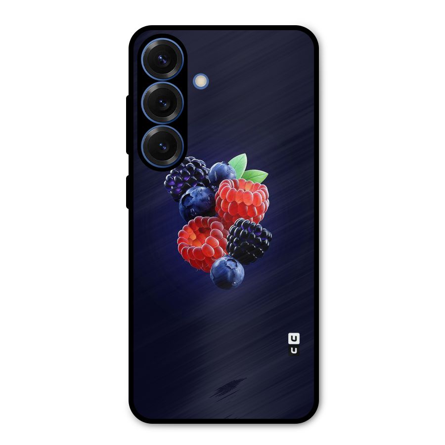 Berry Blast Metal Back Case for Galaxy S25