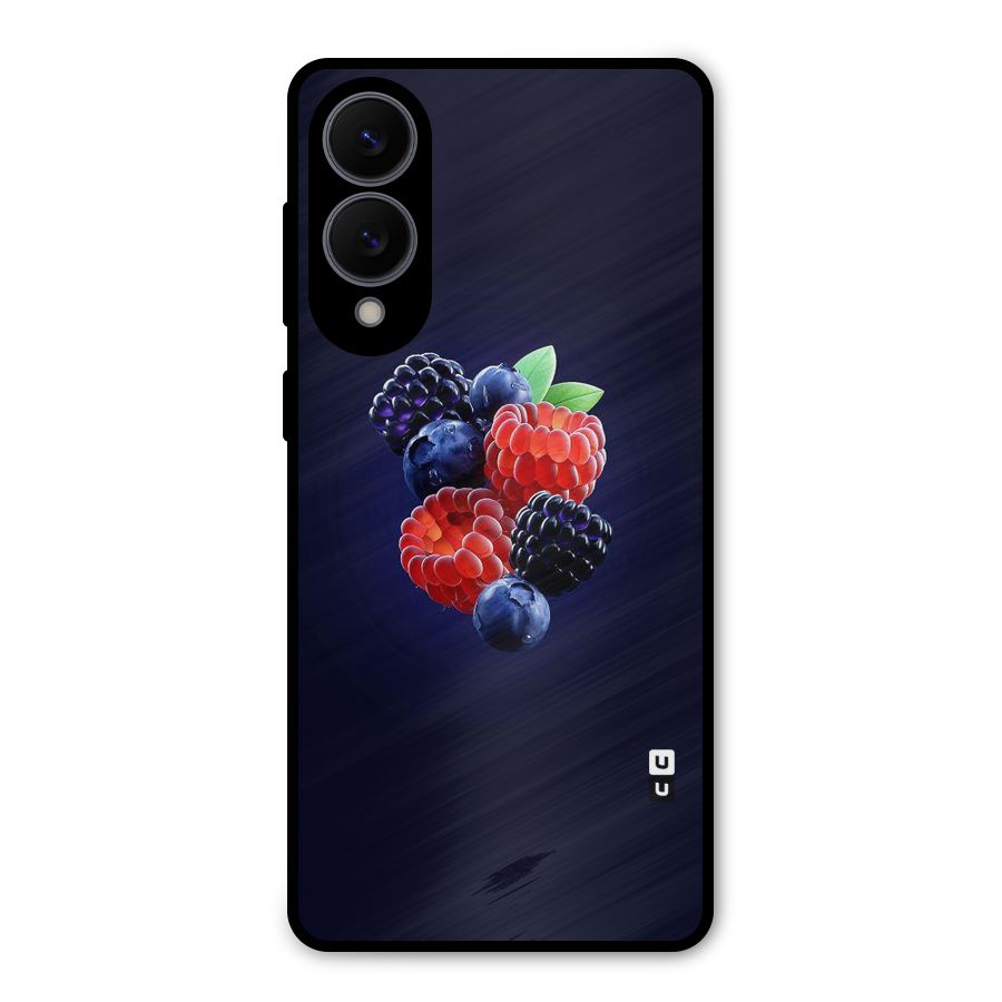 Berry Blast Metal Back Case for Galaxy S25 Edge