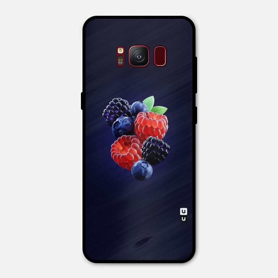 Berry Blast Metal Back Case for Galaxy S8