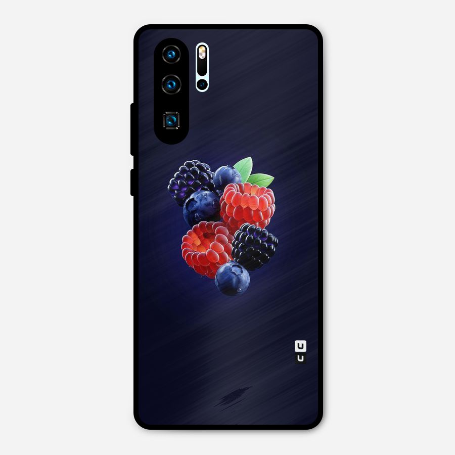 Berry Blast Metal Back Case for Huawei P30 Pro