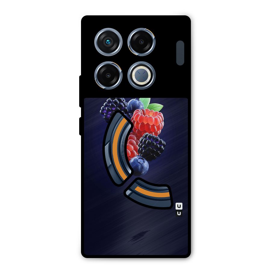 Berry Blast Metal Back Case for Infinix GT 20 Pro