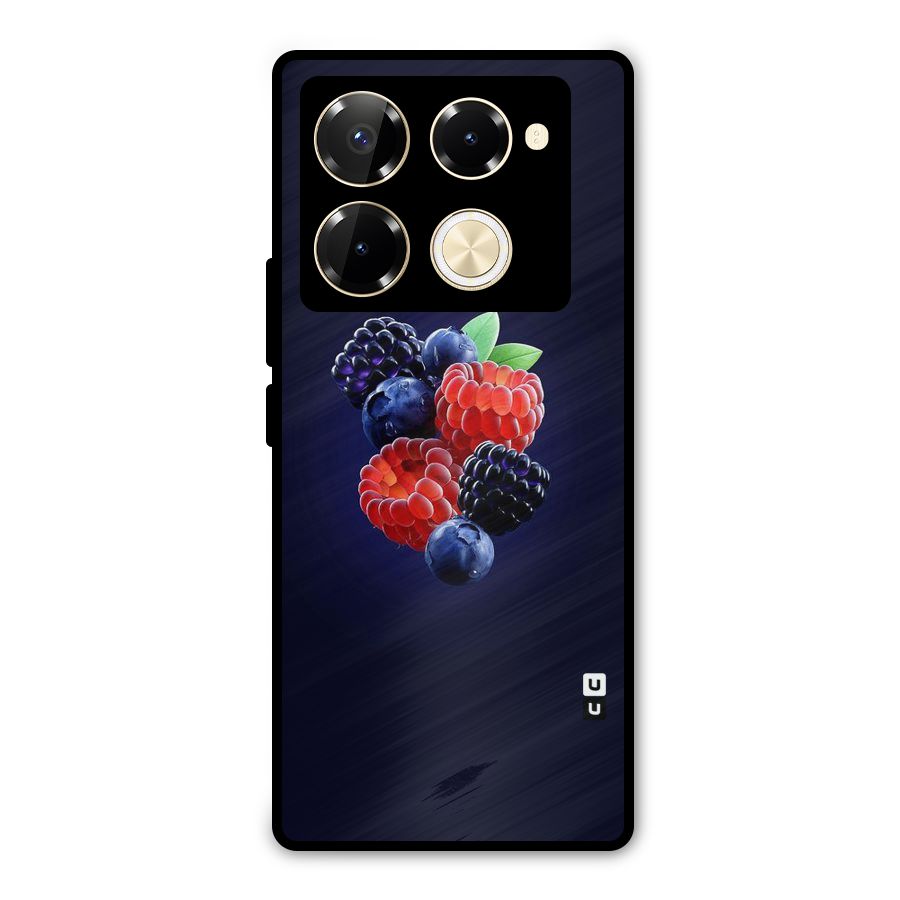 Berry Blast Metal Back Case for Infinix Note 40 Pro
