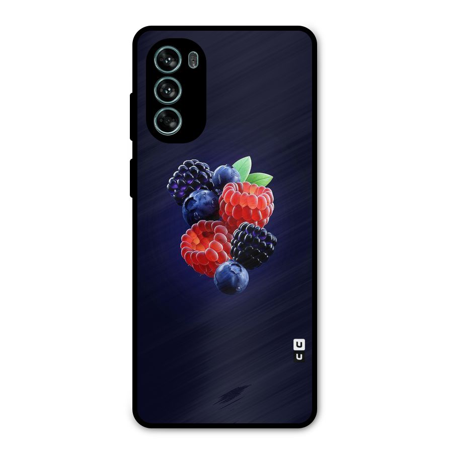 Berry Blast Metal Back Case for Moto G62