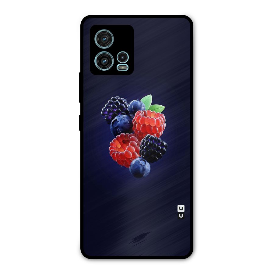 Berry Blast Metal Back Case for Moto G72