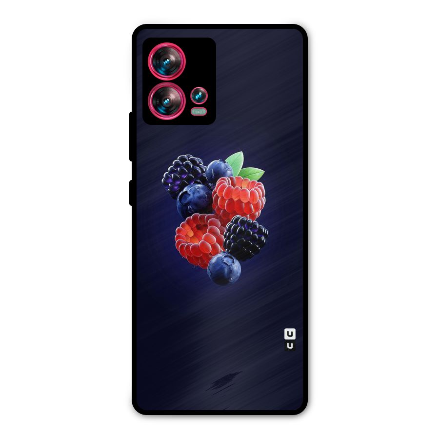 Berry Blast Metal Back Case for Motorola Edge 30 Fusion