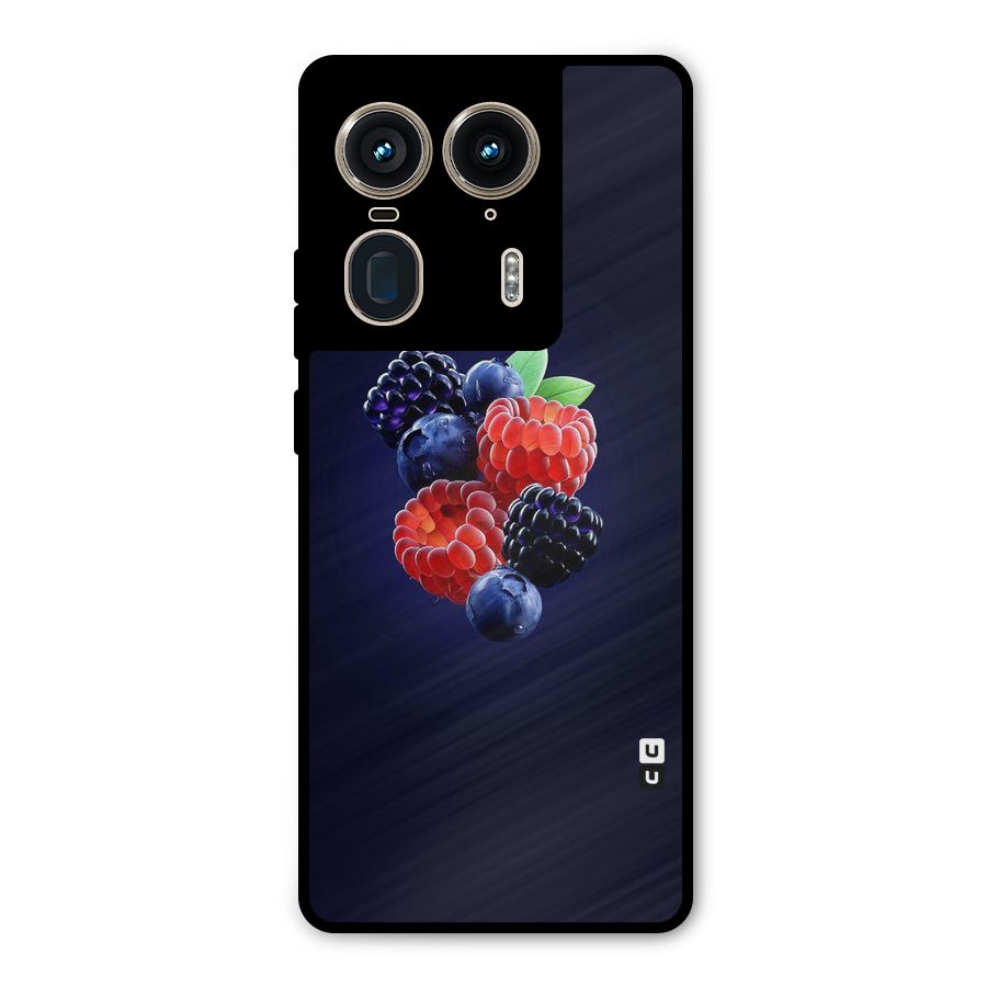 Berry Blast Metal Back Case for Motorola Edge 50 Ultra
