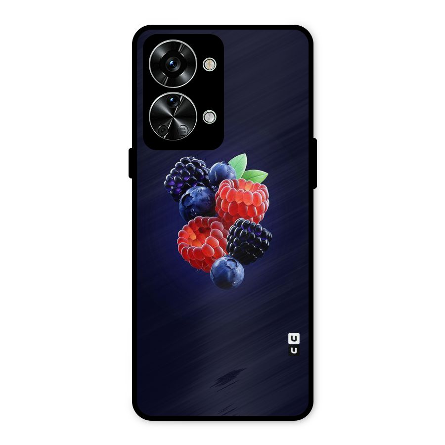 Berry Blast Metal Back Case for OnePlus Nord 2T
