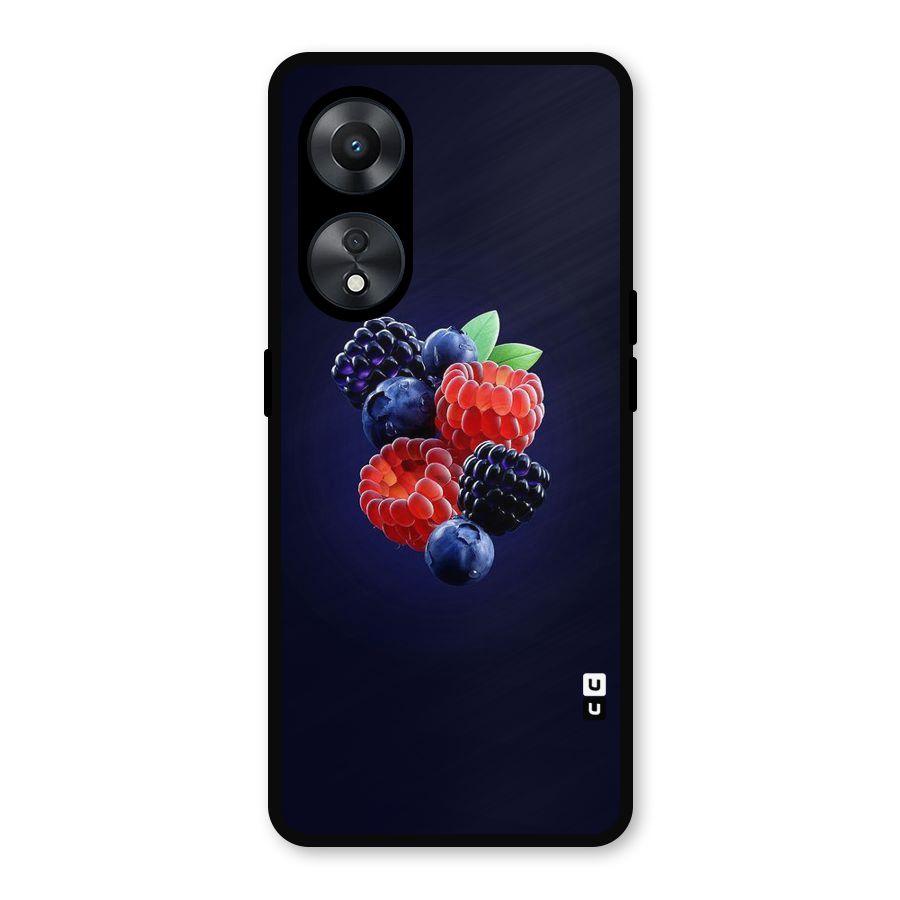 Berry Blast Metal Back Case for Oppo A78